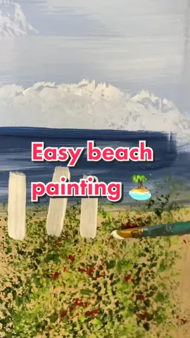 Replying to @kelliprescott So many of you have asked for a beach scene!  Let me know if it looks like any of the beaches you’ve been to before ☀️🌊🏝🏖 #howto #paintingtutorial #art #artist #painting #arttok #beachvibes #beachpainting #easypainting #beginner 