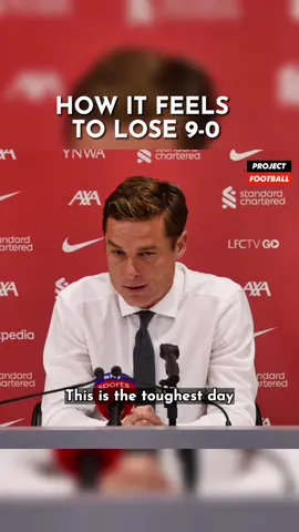 Bournemouth manager Scott Parker shows us what’s it’s like to lose 9-0 in the Premier League 😞 #PremierLeague #bournemouth #liverpool #football #Soccer #fyp