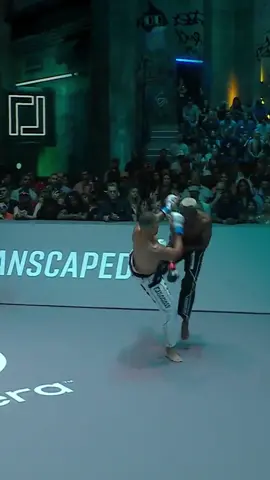 Raymond Daniels drops Franklin Mina with a body shot! #fyp #karate #karatecombat