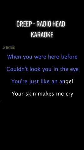 Creep - Radio Head (Karaoke Version) || #fypage #fypシ #90skaraoke #songs #song #singers #single #singing #sing #rock90s #tembangkenangan #foryourepage #foryourpage #foryoupage #foryou #fyp #rockstar #rock #90s #lagu #creep #creepradiohead #karaoke #musik #music @Ade Key Liano @Ade Key Liano @Ade Key Liano