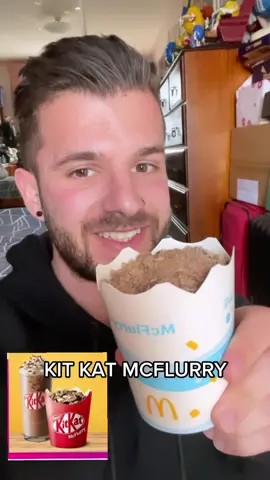 KIT KAT MCFLURRY IS BACK 🥳 #mcflurry #mcdonalds #kitkat🍫 
