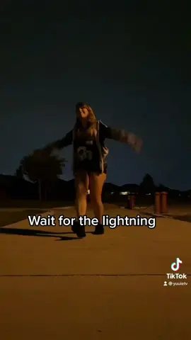 The sky was working with me #fyp #dance #lightning #night 