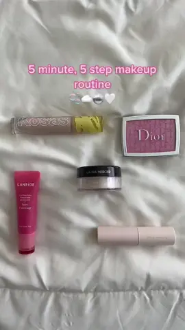 quick makeup routine 🫶🏼 #grwm #makeup #dior #kosas #laneige #rarebeauty #lauramercier #cleangirl #cleangirlmakeup #thatgirl #itgirl