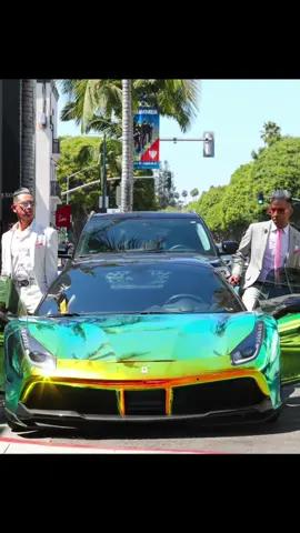 Caught in my Shiny Iridescent Ferrari 488 Spider shopping on Rodeo Drive in Beverly Hills #Luxury #RealEstate #EliandMike