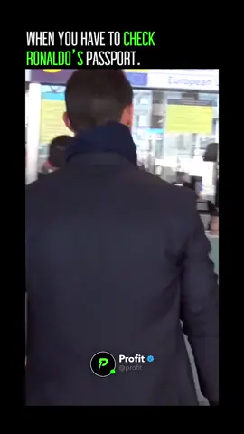 When you check Ronaldo’s passport 😍 #profit #fyp