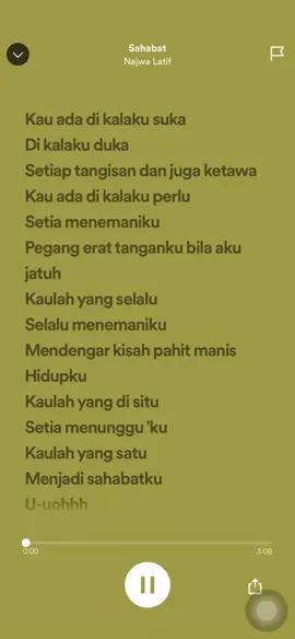 Najwa Latif - Sahabat 🔥🔥🔥 #najwalatif #sahabat #sahabatnajwalatif #najwalatifsahabat #song #music #musica #musically #tiktok #tiktokviral #tiktokviralvideo #tiktokviraltrending #tiktokmalaysia #tiktokindonesia #lyrics #lyricsvideo #kmmlyrics_songs #malaysia #malaysiatiktok #indonesia #indonesiatiktok #fyp #fypシ #fypage #fypシ゚viral #trending #trendingsong #trendingvideo @Mirul really exist ?