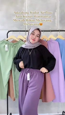 Kulot Anti Kusut Airflow Premium Muat sampai Bb 85kg 😍 #kulotairflowpremium #haighwaistkulotmurah #antikusutantiribet #bebaspilihwarna #shopeecheck #shopeehauloutfits #tiktokshopindonesia #tiktokshopchallenge 