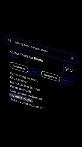 penuhi komenan dengan kata² kalian wahai para sadboy #lirikgoogle #liriklagu #lirik #kamuyangkurindu #djharisnugraha #djsad #sadboy 