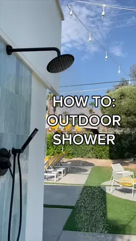 How it’s made: outdoor shower edition!