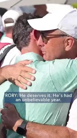 So much class from Rory + the Scheffler family 🧡 #HearTheRors #RoryMcIlroy #Golf #fyp