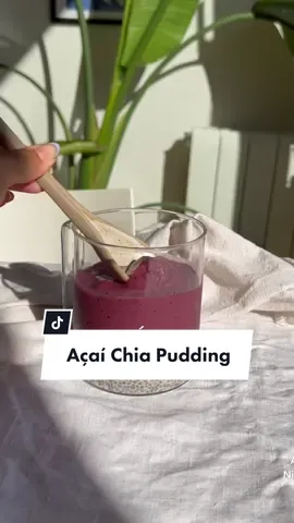 2 of my favorites #açai #chiapudding