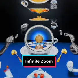 Infinite zoom of AI generated images #fyp #ai #aigeneratedart 