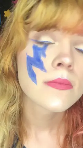 Just Dance Album Cover Inspired Makeup Look ⚡️💿 Comment “💙” if u want to see the eye look. @ladygaga @Jeffree Star Cosmetics #ladygaga #ladygagalbum #albumcovercollab #makeupvideo #jeffreestar #jeffreestarcosmetics