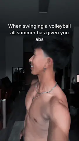 Fr tho, playing volleyball has helped my obliques #fyp #volleyball #haikyuu 