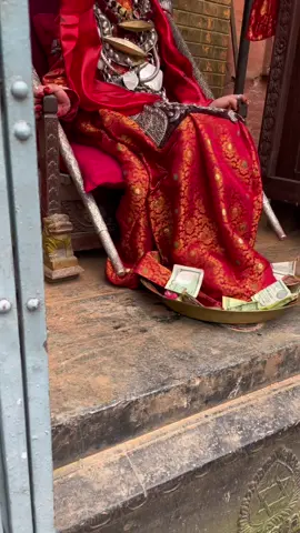 Kumari of Patan, is the second most important living goddess. In Kathmandu Valley, this is a particularly prevalent practice. It is believed to be the incarnation of Taleju, a manifestation of the goddess Durga. #sandipshakyaphotography #mobilephotography