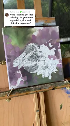 Replying to @Iman 💚  my tips for getting started on your painting journey 🎨💕 #art #painting #arttok #paintingtips #workinprogress #artistsoftiktok