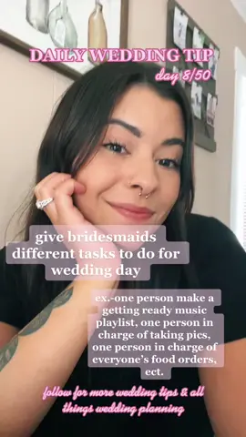 daily wedding tip day 8/50! #weddingtips #weddingplanning #wedding #weddingtiktok #bride #bridetobe #2023bride #ReTokforNature #MessFreeHero #bridetok 