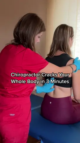 ASMR this chiropractor cracked my whole body in less than 3 minutes WOW #asmr #asmrchiropracticcrack #chiropractortiktok #asmrrealperson #asmr_tingles #asmrvideo 