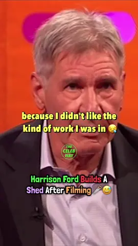 Harrison Ford Left Acting For Carpentry #harrisonford #acting #actor #fyp #hansolo #indianajones #celebrity 