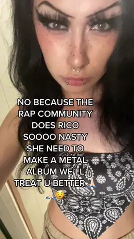 they drag her sm on every feature but her VOCALS OH MY GOD perfect for a female metal lead #fyp #rico