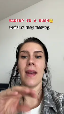 When you’re in a rush NEVER try new things 😂 #zoommakeup #rushedmakeup #quickmakeup #workmakeup