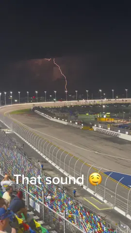 Could listen to the sound of a pack of #nascarxfinityseries cars ripping around #daytonainternationalspeedway all day…also, peep the lightening show in the back? #nascar #ReTokforNature #nascartiktok 