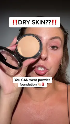 Dry skin CAN wear powder foundation 👏🏻🌶✨ #makeuptips #powderfoundation #Inverted 