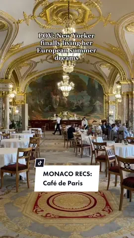Is this LUXURIOUS French brasserie all aesthetic and no substance? COMMENT thoughts! #newyorkcity #nyc #nycfood #nyctiktok #monaco #montecarlo #cafedeparis 📍Cafe de Paris (Monaco) located in the Hotel de Paris Monte-Carlo.
