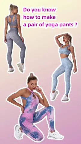 How to make a pair of yoga pants?#garment #factorywork #womenfashion #wholesale #manufacturer #yogapants #jiejinfactory