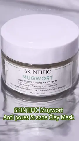Wajah bersih bebas dari jerawat, komedo, hingga beruntusan? SKINTIFIC Mugwort Claymask solusinya!🥰💙 #skintificid  #mugwort  #claymask  #masker  #jerawat #poripori  #komedo  #beruntusan  #kusam #glowing  #cerah  #GlowUp  #skincare #skincareroutine