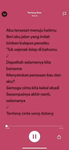 Astrid @ Tentang Rasa #astrid #tentangrasa #fypシ゚viral #fyou #foryou #fypdongggggggg #fypppppppppppppppppppppp #song #foryourpage #music #musica #tiktok #tiktokviral #tiktokviralvideo #tiktokviraltrending #tiktokindonesia #Indonesia #fypシ #indonesiatrending #tiktokmalaysia #lyric #lyricvideo #lyricsong #lyric_song #malaysia #malaysiatiktok #fyp #fypage #viral #trending #trendingsong #trendingvideo #foryou #jiwang #karaoke #englishsong #singalong #sing