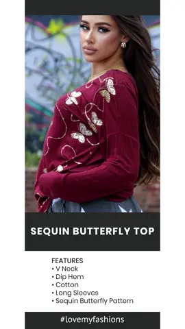 Sequin Butterfly Top #top #foryou #foryoupage #viral #clothes #fashionstore #clothingstore #clothing #viralshort
