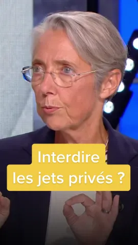 Élisabeth #Borne va-t-elle réguler ou taxer l’usage des #jets privés ? Elle a répondu sur le plateau de #Quotidien