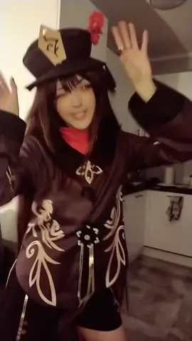 cherry cherry che che che cherry but it's Hu Tao dancing // #hutao #cosplay