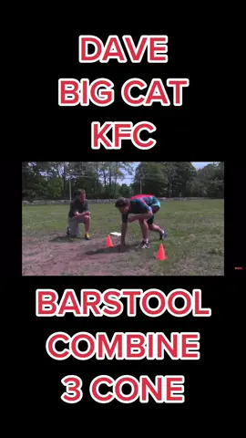 OG Barstool combine 3-cone drill #nfl #barstoolsports #athlete 