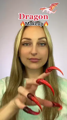 House of the Dragon made me want to do a dragon makeup look with these nails! 🐉 #houseofdragon #houseofthedragon #HotD #dragon #dragonmakeup #sfxmakeup