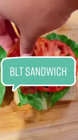 I made a simple BLT sandwich for lunch with a beautiful heirloom tomato and fresh lettuce! It was delicious 😋  #bltsandwich #lunchtime #heirloomtomatoes #foodietok 