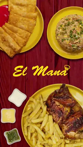 Lo que más te gusta en un solo lugar🍗 Si no puedes salir de casa realiza tu pedido por nuestros distintos medios🔽 1. Por WhatsApp📱 2. Por nuestra WEB, www.elmana.pe🌐 3. Por @rappi.pe y  @pedidosya.peru 😎 #polloalaleña #polleríaelmaná #parati #PapasFritas #sabordehogar #pollosyparrillas #fyp #parati #foryou  #peru #lince #cercadodelima #deliveryperu #pedidoya #rappi #deliverypollo #humor #comedia #mamá