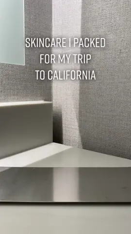 minus the sunscreen and eyecream #travelskincare #skincare 