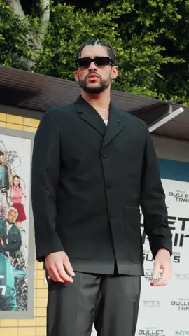 Thirsty – we mean THROWBACK – Thursday to @badbunny at the L.A. red carpet premiere of #BulletTrainMovie! See the movie now playing in theaters. #TBT