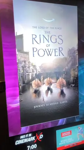 Shout out to @cinemark and @amazon for the special screening of #lordoftherings #theringsofpower ! #cinemark #amazonprime #lotr #ReTokforNature 