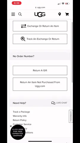 I believe they end up sending you a store credit but hopefully it works lol #fyp #uggs #retailtherapy #howto #shoppinghaul #fallessentials 