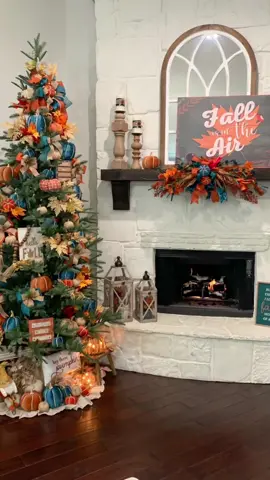 “Autumn is a second Spring when every leaf is in flower”. Happy start of Fall month my friends. I am so happy to share with you my FIRST Fall holiday tree from @kingofchristmas . As many of you know I do something new each year and rarely repeat myself when it comes to holiday decor. I love the challenge and the results of creating new annual holiday decor!!! This year, I decided to take my guest bedroom color scheme and incorporate it into my family room, using the beautiful canvas artwork from @tailoredcanvas . #fallfarmhousedecor #falldecor #fallinspo @Tailored Canvases #tailoredcanvases  @King Of Christmas  #kingofchristmas 