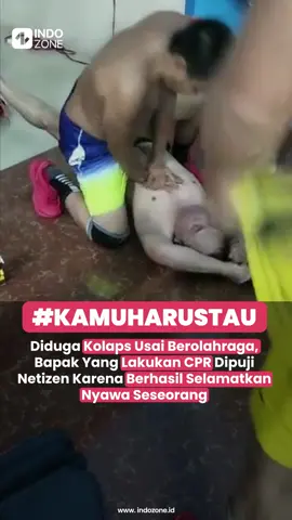 Diduga Kolaps Usai Berolahraga, Bapak Yang Lakukan CPR Dipuji Netizen Karena Berhasil Selamatkan Nyawa Seseorang | Source: TikTok - likermen244