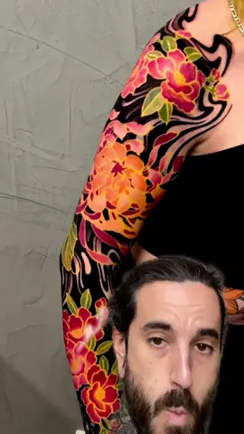 Buenísimo trabajo #tatuaje #tatuajes #blackouttattoo #sleevetattoo  