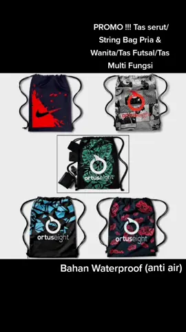 Tas Serut/String Bag Pria & Wanita #tasserut #stringbag 