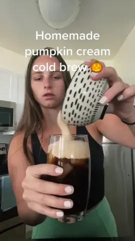 Soooo good highly recommend trying 🤤 #pumpkincreamcoldbrew #pumpkincreamcoldfoam #homeadepumpkincreamcoldfoam #fallthings