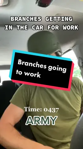 How the military branches get into their cars to go to work. #usmc #marinecorps #usmarinecorps #usmarines #usmarine #marines #marine #miltok #usarmy #armystrong #army #usnavy #usspaceforce #airforce #uscoastguard #usairforce #navy #spaceforce #coastguard #navysailor #marinevet #armyvet #navyvet #airforcevet #veterans #militaryvet #militaryspouse #militaryspouseproblems #militaryspouselife 