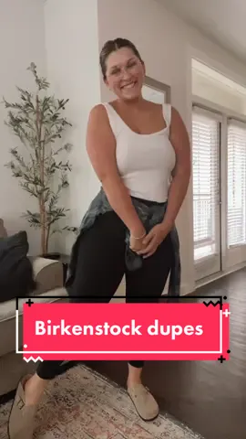 & even cooler girls buy the $30 dupes #birkenstocks #birkenstockdupes #midsize #midsizeootd