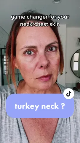 No joke, this cream is legit! For crepey saggy neck skin and sun damaged chests: try this! #sponsor save 20% with my code MCROOK : linked in bio! #decolletage @gopurebeauty  #neckcream #crepeyskin #antiagingskincare  #gopureglow #turkeynecktreatment